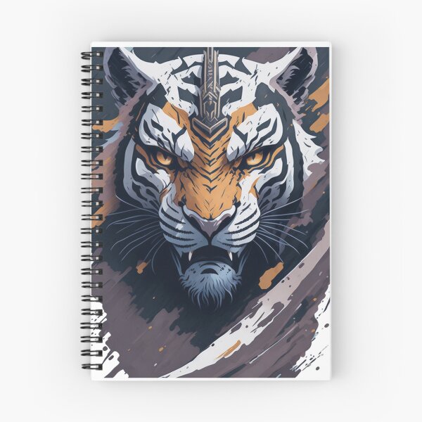 Aperçu de l'œuvre Fiery Fury: Illustration de tigre asiatique créée et vendue par Mateop.
