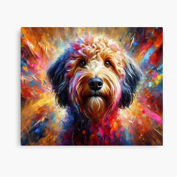 Item preview, Australian Labradoodle Dog Acrylic Print Pet Portrait Pet Lovers designed and sold by Puppy Puzzles Plus.