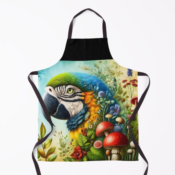 Item preview, Macaw Botanical art designed and sold by EmeraldeaArt.