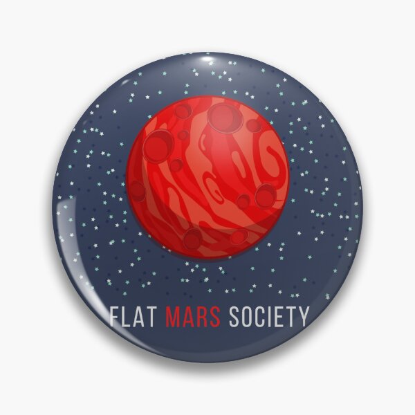 Item preview, Flat Mars Society Quote with background stars designed and sold by Mateop.