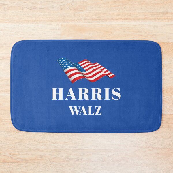 Item preview,  Harris Walz Ripple Flag in White designed and sold by KATKattalestv.