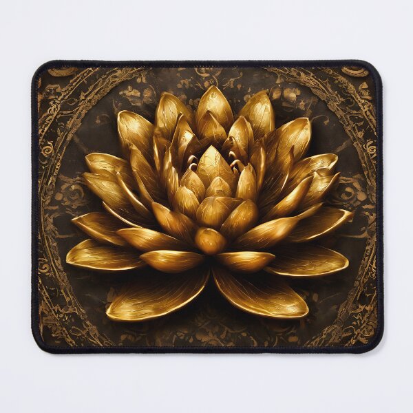 Item preview, MANDALA PATTERN 03 - Gift items and personal use / Pattern, Lotus, Circle, Geometric, Symmetry, lily, Golden,  Spiritual, Meditation, Yoga, Petals, Art designed and sold by LumDesignArt.