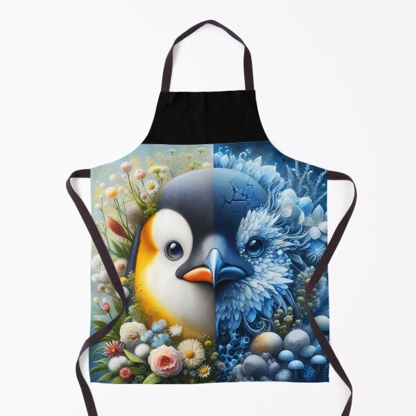 Item preview, Penguin two side crystalline and Botanical art designed and sold by EmeraldeaArt.