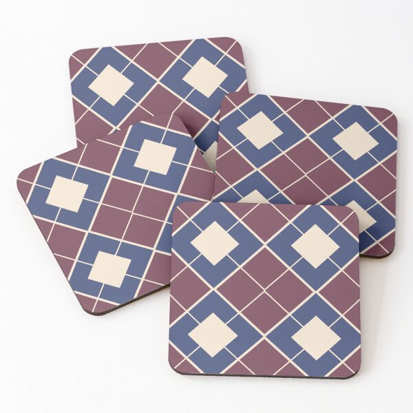 Item preview, classic Argyle pattern Design featuring traditional diamond shapes with crisscrossing line designed and sold by HEMRO.