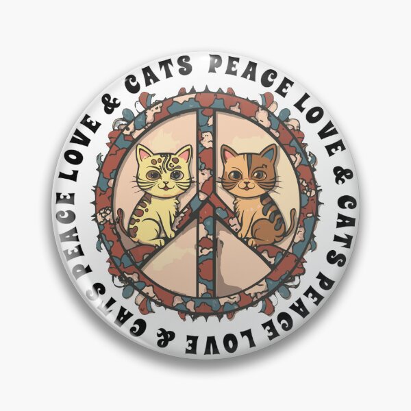 Item preview, Peace Love Cats T Shirt designed and sold by PetSafari.
