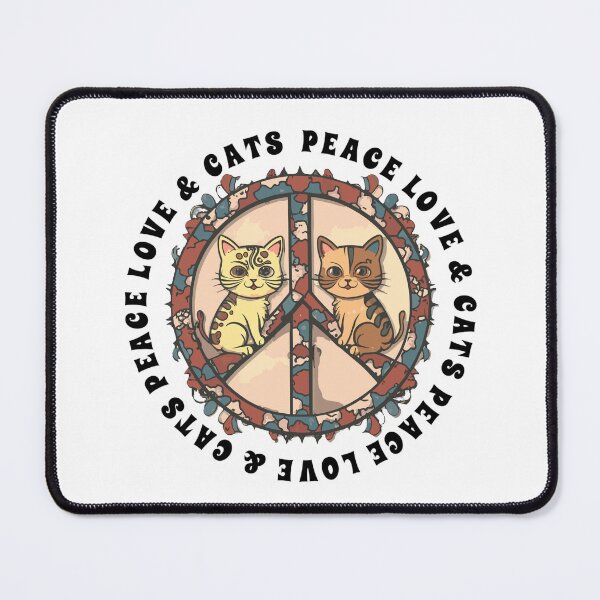 Item preview, Peace Love Cats T Shirt designed and sold by PetSafari.