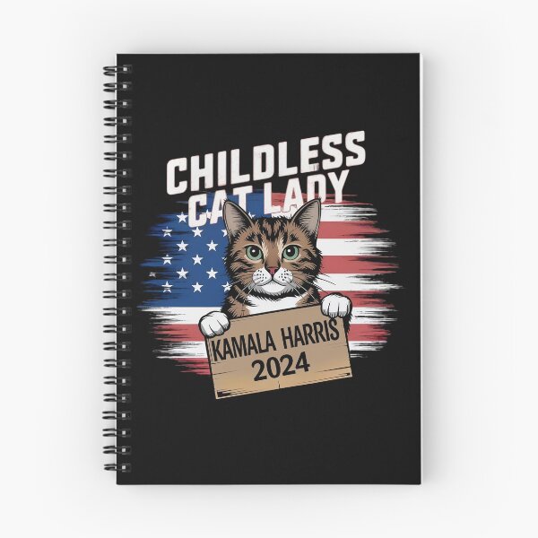 Item preview, Childless Cat Lady Kamala Harris 2024 designed and sold by TahfahTk.