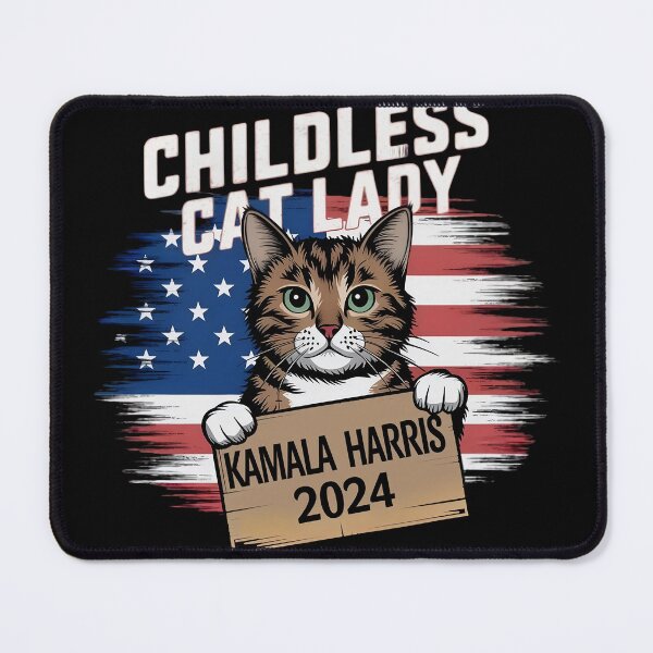 Item preview, Childless Cat Lady Kamala Harris 2024 designed and sold by TahfahTk.