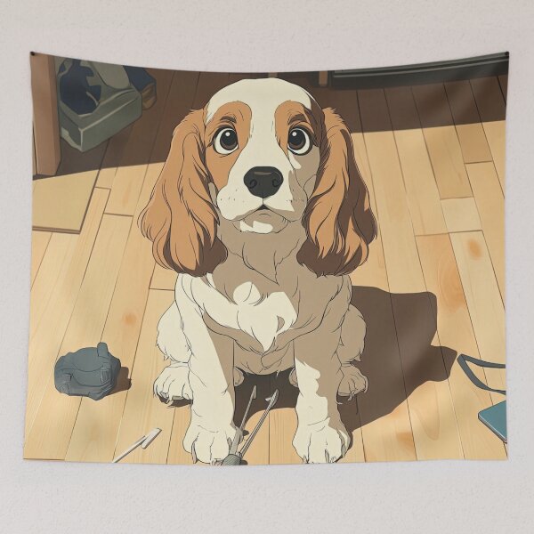 Item preview, Cocker Spaniel dog | Anime style designed and sold by ComicsFactory.