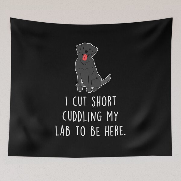 Item preview, Black Labrador Retriever Dog Cut Short designed and sold by Clara Hollins.