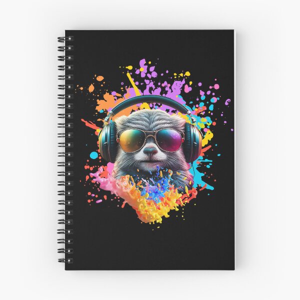 Item preview, Cool And Stylish DJ Marmoset Wearing Sunglasses With Colorful Splash   designed and sold by Smix Pixels.