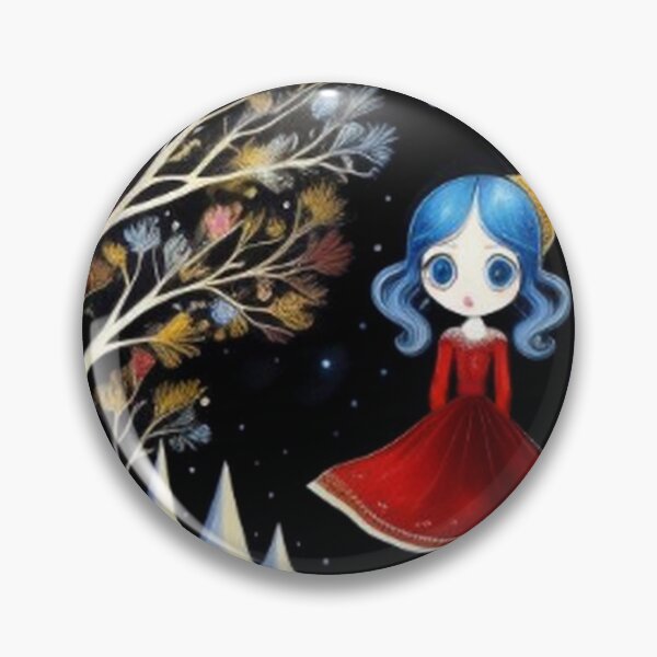 Item preview, Big Blue Eyes In Winterland designed and sold by TheDarkWardrobe.