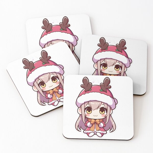 Item preview, Cute Xmas Chibi Girl  designed and sold by StickyGuys.