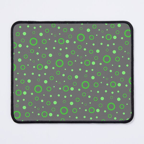 Item preview, Green Sequenced Dots Bubbles Circles Gray Background designed and sold by EvergreenMotifs.