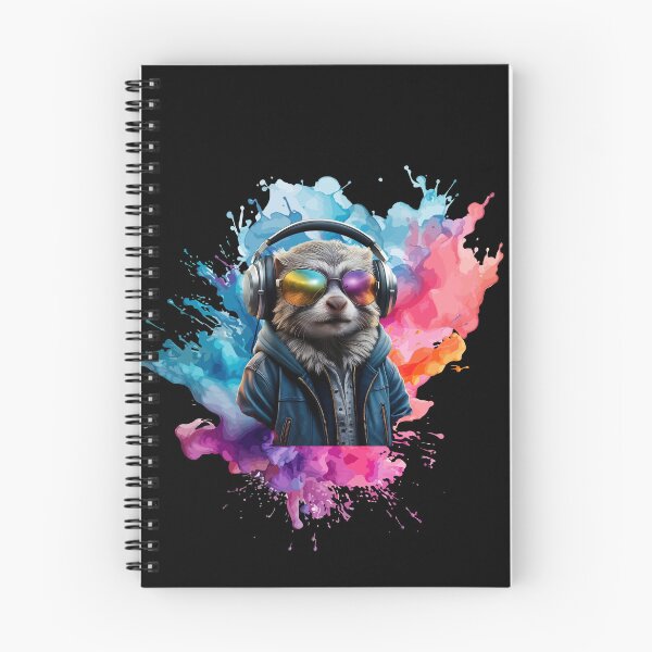 Item preview, Cool And Stylish DJ Marmoset Wearing Sunglasses With Colorful Splash   designed and sold by Smix Pixels.