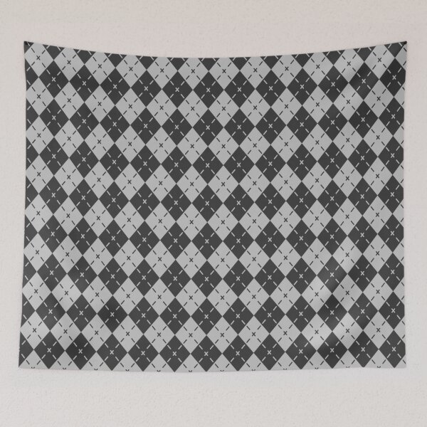 Item preview, Bicolor Plaid Diamond Geometry Square Symbol Seamless Grid designed and sold by EvergreenMotifs.