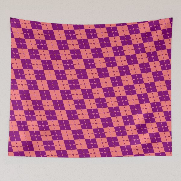 Item preview, Bicolor Plaid Diamond Geometry Square Symbol Seamless Grid designed and sold by EvergreenMotifs.