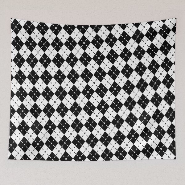 Item preview, Bicolor Plaid Diamond Geometry Square Symbol Seamless Grid designed and sold by EvergreenMotifs.