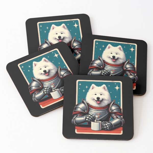 Item preview, Knight Samoyed Dog funny vintage t-shirts designed and sold by PAVOXAR.