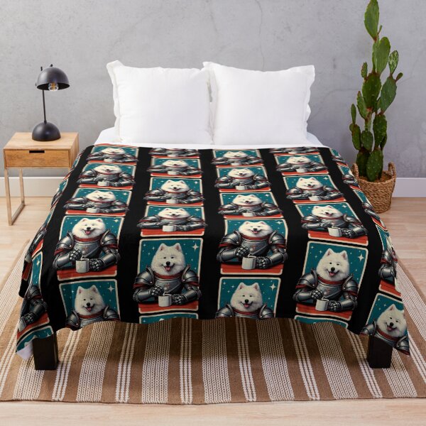 Item preview, Knight Samoyed Dog funny vintage t-shirts designed and sold by PAVOXAR.