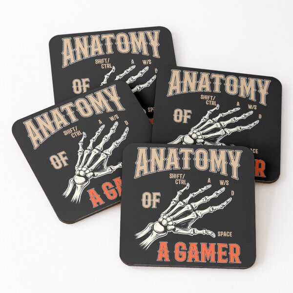 Item preview, Anatomy of a gamer funny gamer skeleton hand  designed and sold by HauntandStick99.