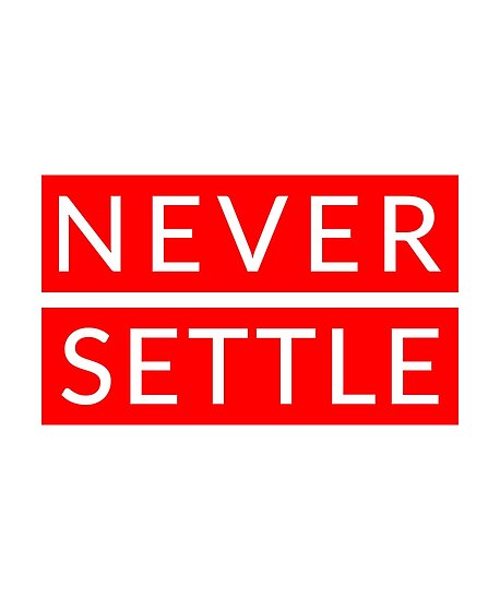 Обои oneplus never settle