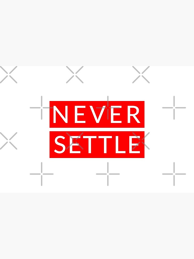 Never Settle Oneplus Red Laptop Skin By Essenti4lgoods Redbubble