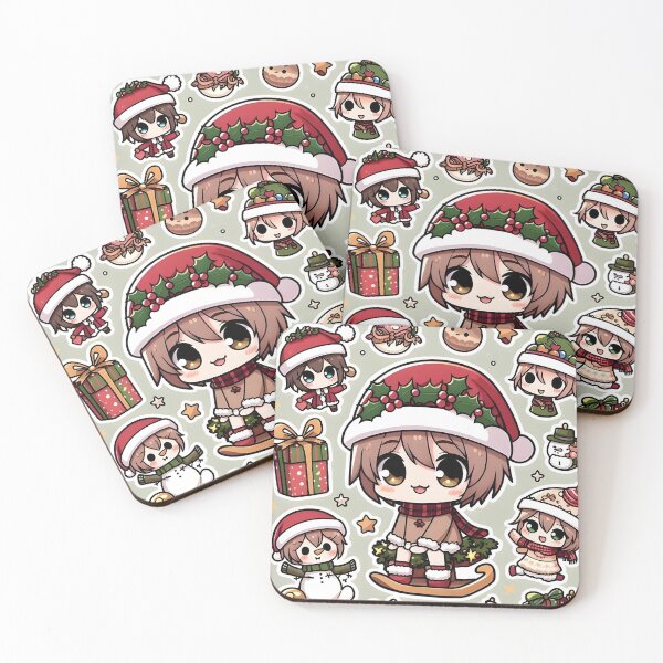Item preview, Anime Girl Christmas Patterns  designed and sold by StickyGuys.