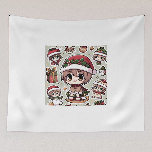 Item preview, Anime Girl Christmas Patterns  designed and sold by StickyGuys.