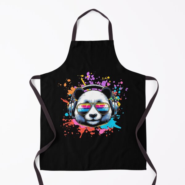 Item preview, Cool And Stylish DJ Panda Wearing Sunglasses With Colorful Splash designed and sold by Smix Pixels.
