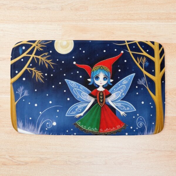 Item preview, Big Blue Eyed Elf Fairy In Winterland designed and sold by TheDarkWardrobe.