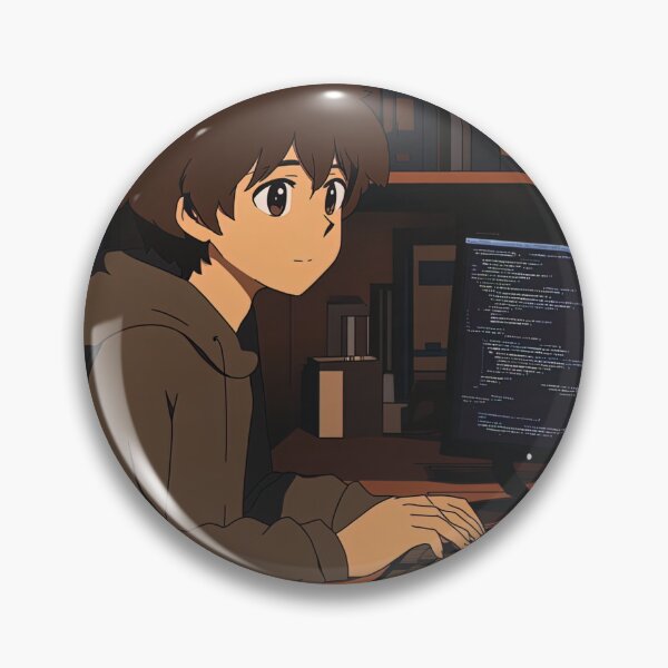 Item preview, Computer programmer  | Anime style designed and sold by ComicsFactory.