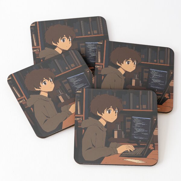 Item preview, Computer programmer  | Anime style designed and sold by ComicsFactory.