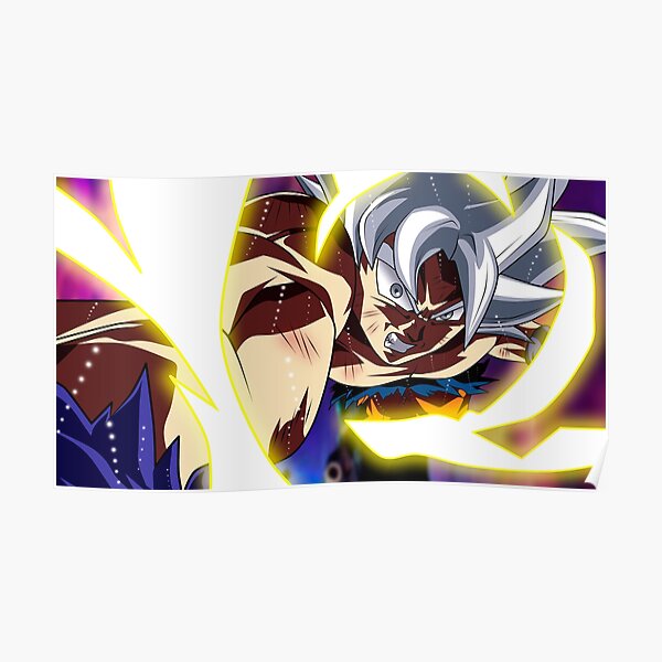 Dragon Super Goku Ultra Instinct Mastered T-3353 Art Poster 24x36 27x40