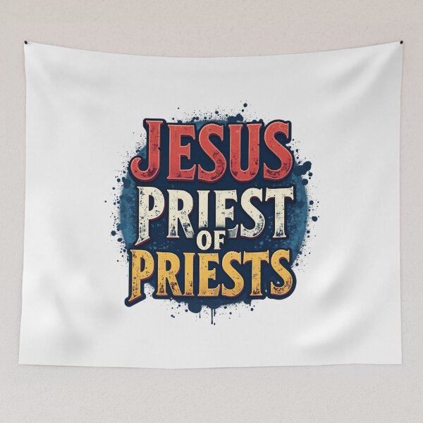 Item preview, JESUS PRIEST OF PRIESTS designed and sold by Faithloveshop.