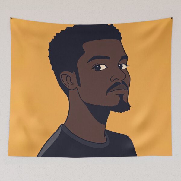 Item preview, Congolese man, portrait | Anime style designed and sold by ComicsFactory.