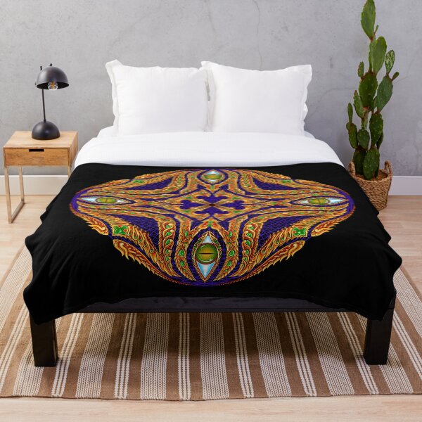 DMT Emblem by Salvia Droid Throw Blanket