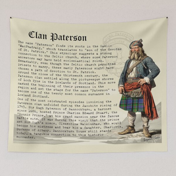 Item preview, Paterson Scottish Clan History  designed and sold by BagTown Clans.