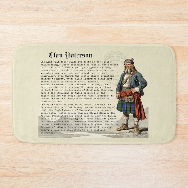 Item preview, Paterson Scottish Clan History  designed and sold by BagTown Clans.