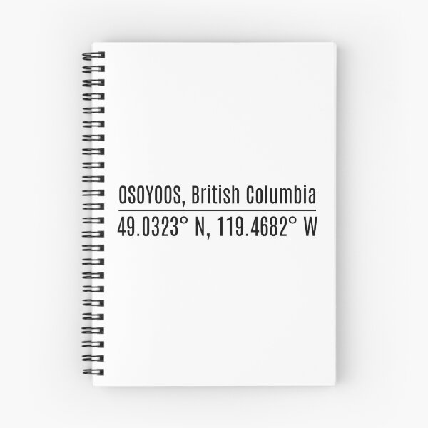 Item preview, Osoyoos BC Coordinates Canadian Desert and Lake British Columbia Design designed and sold by HosvPrint .s.