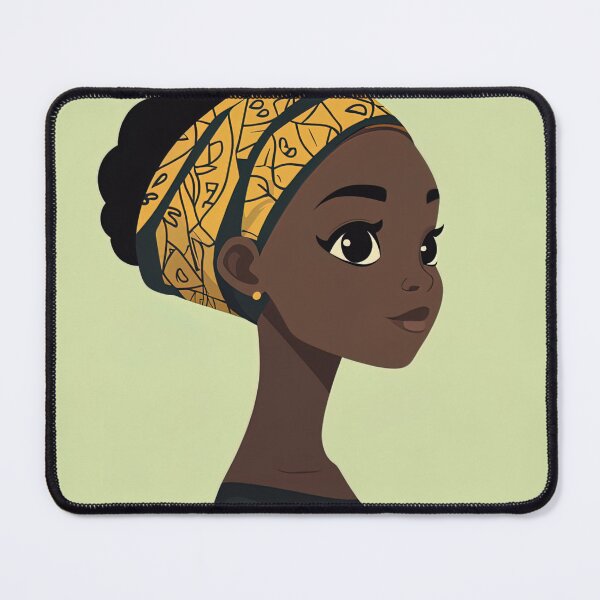 Item preview, Congolese woman, portrait | Anime style designed and sold by ComicsFactory.