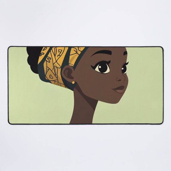 Item preview, Congolese woman, portrait | Anime style designed and sold by ComicsFactory.