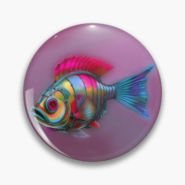 Item preview, Minimalist Steampunk Fish Subtle Steampunk Style - Dark Mauve Ocean designed and sold by Beachy.