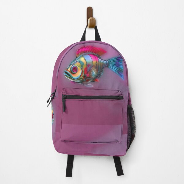 Item preview, Minimalist Steampunk Fish Subtle Steampunk Style - Dark Mauve Ocean designed and sold by Beachy.