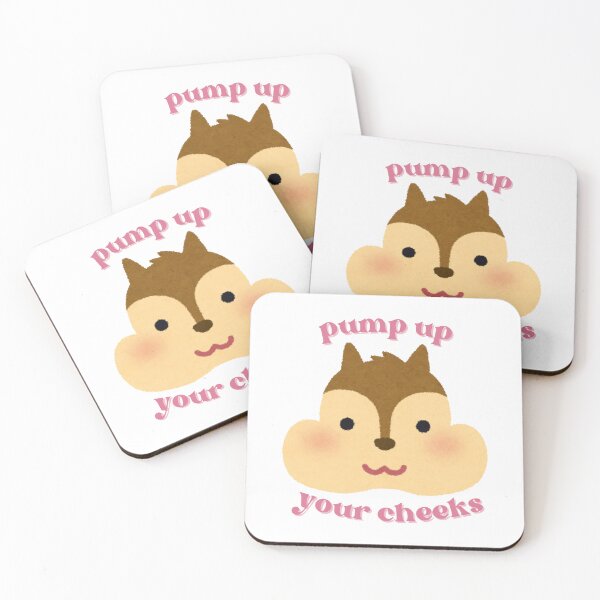 Item preview, cute gym squirrel with text pump up your cheeks designed and sold by cherrytheory.