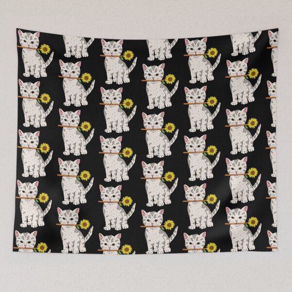 Item preview, cat and sunflower  designed and sold by Brexmore3.