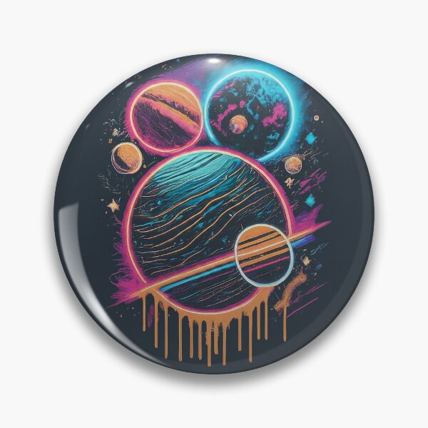 Item preview, Neon Dripping Planets designed and sold by xelalex5.