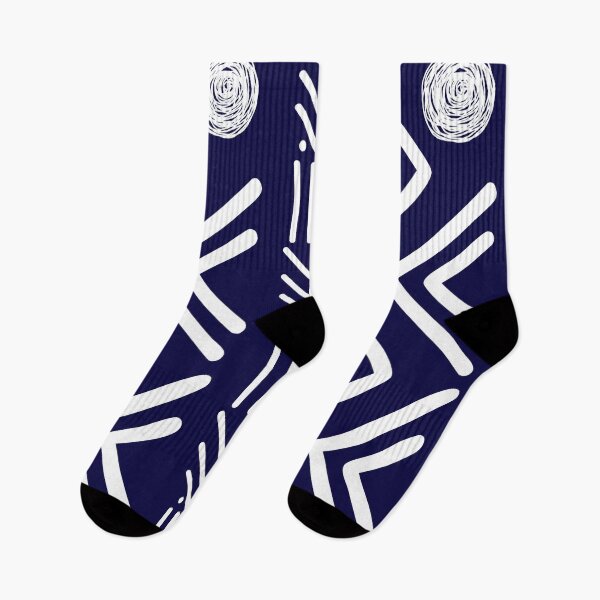 Item preview, Dark Blue African Mud Cloth Bogolan Inspired Design designed and sold by funkyvibes.