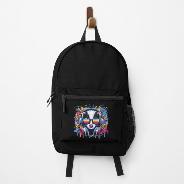 Item preview, Cool And Stylish DJ Skunk Wearing Sunglasses With Colorful Splash   designed and sold by Smix Pixels.