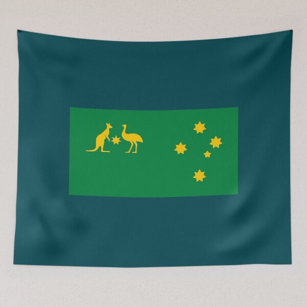 Item preview, Australia Sport Team Crest 2024 edition with Southern Cross  designed and sold by Kangaroo Sun.